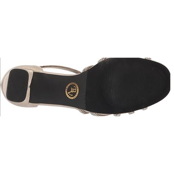 Bella Vita Women's Alliette Dress Soft Gold Metallic Heeled Sandals Size 7W - Picture 6 of 7